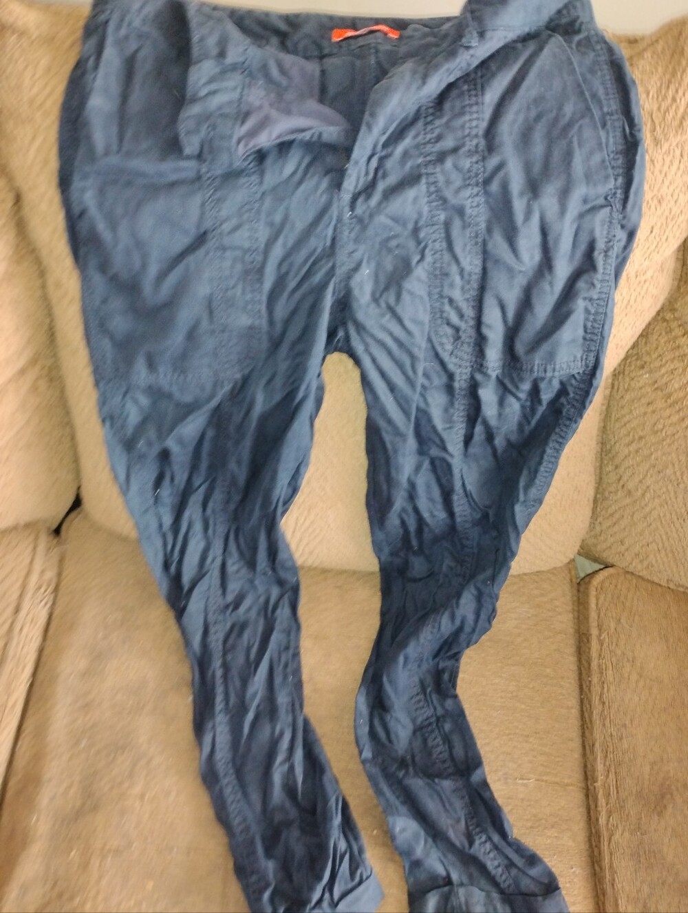 H&M Navy Blue Cargo Drawstring Pants